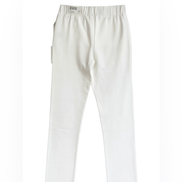 NWT Soft Surroundings White Straight Leg Pull-On Leggings Mid-Rise Pants Medium - Picture 3 of 10